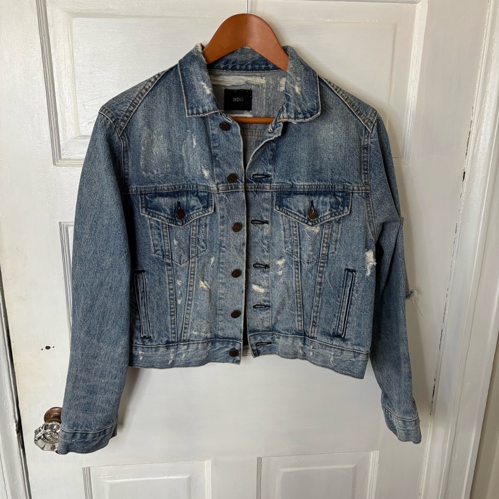 BDG Light Blue Distressed Jean Jacket